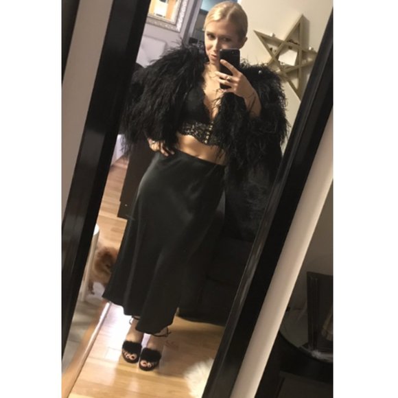 Dolce & Gabbana Black Mink Stiletto Sandals - Picture 4 of 4